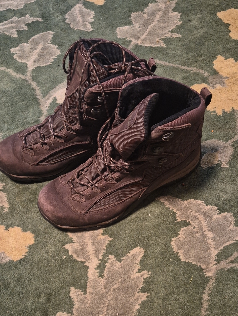 L.L. Bean Men's Dark Brown Lace-Up Hiking Boots